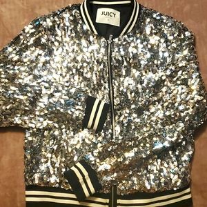 Juicy (Khols) sequence bomber jacket